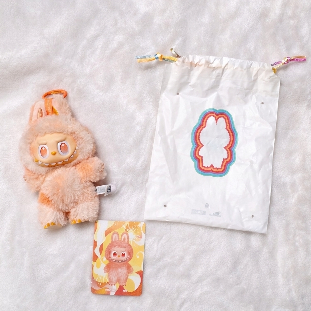 Authentic POP MART Labubu "Happiness" – Big Into Energy Series (V3)